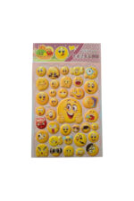 20 X13cm Orta Boy emoji gülen yüz Puffy genç çocuk kız erkek etiket çıkartma sticker