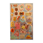 20x13cm Orta Boy graffiti vintage trend model-1 çocuk genç çıkartma telefon tablet etiket sticker