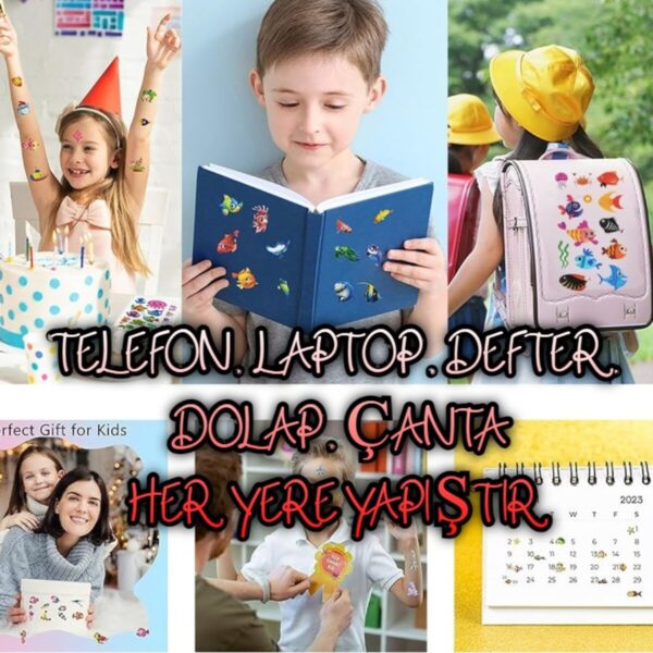20 X13cm Orta Boy pop-art2 magazin trend telefon tablet Puffy genç kız erkek etiket çıkartma sticker