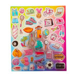 20x17cm Orta Boy graffiti vintage trend model-1 çocuk genç çıkartma telefon tablet etiket sticker