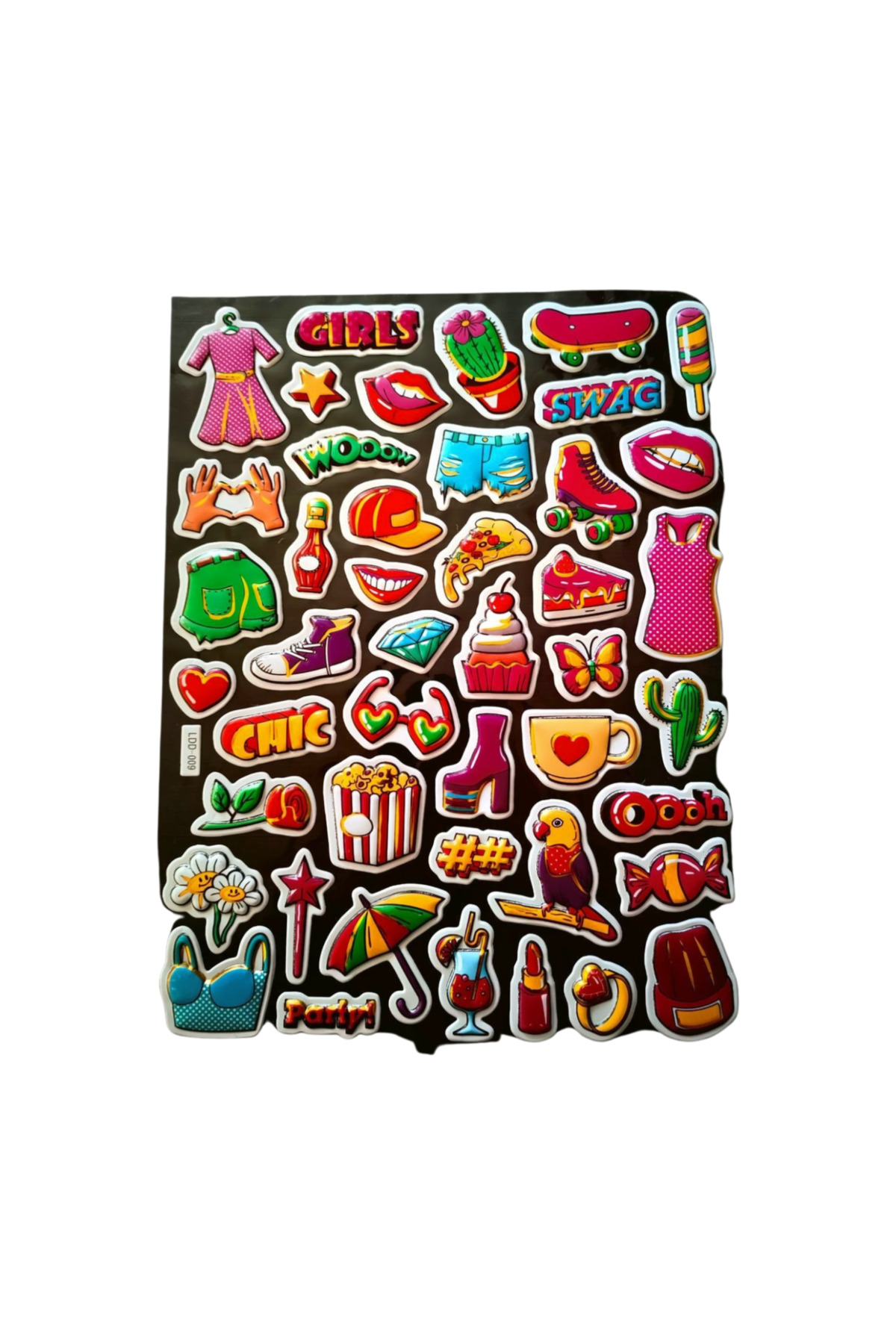 1_org_zoom-1250.jpg 25x20 cm Büyük Boy Kabartmalı model-13 çocuk genç çıkartma telefon tablet etiket sticker - Görsel 1