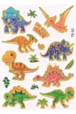 Dinozor model-2  çocuk deniz yaz erkek kız çıkartma etiket geçici dövme
