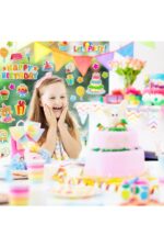 Happy birthday doğum günü model-2 puffy çocuk party kız erkek çıkartma etiket sticker - Görsel 2