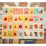 2 sayfa Rakamlar model-6 İngilizce öğrenme english çocuk okul defter kitap sticker yapışkan etiket