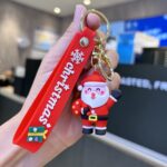 Yılbaşı çorap noel baba kardan adam geyik hediye figür anahtarlık-6