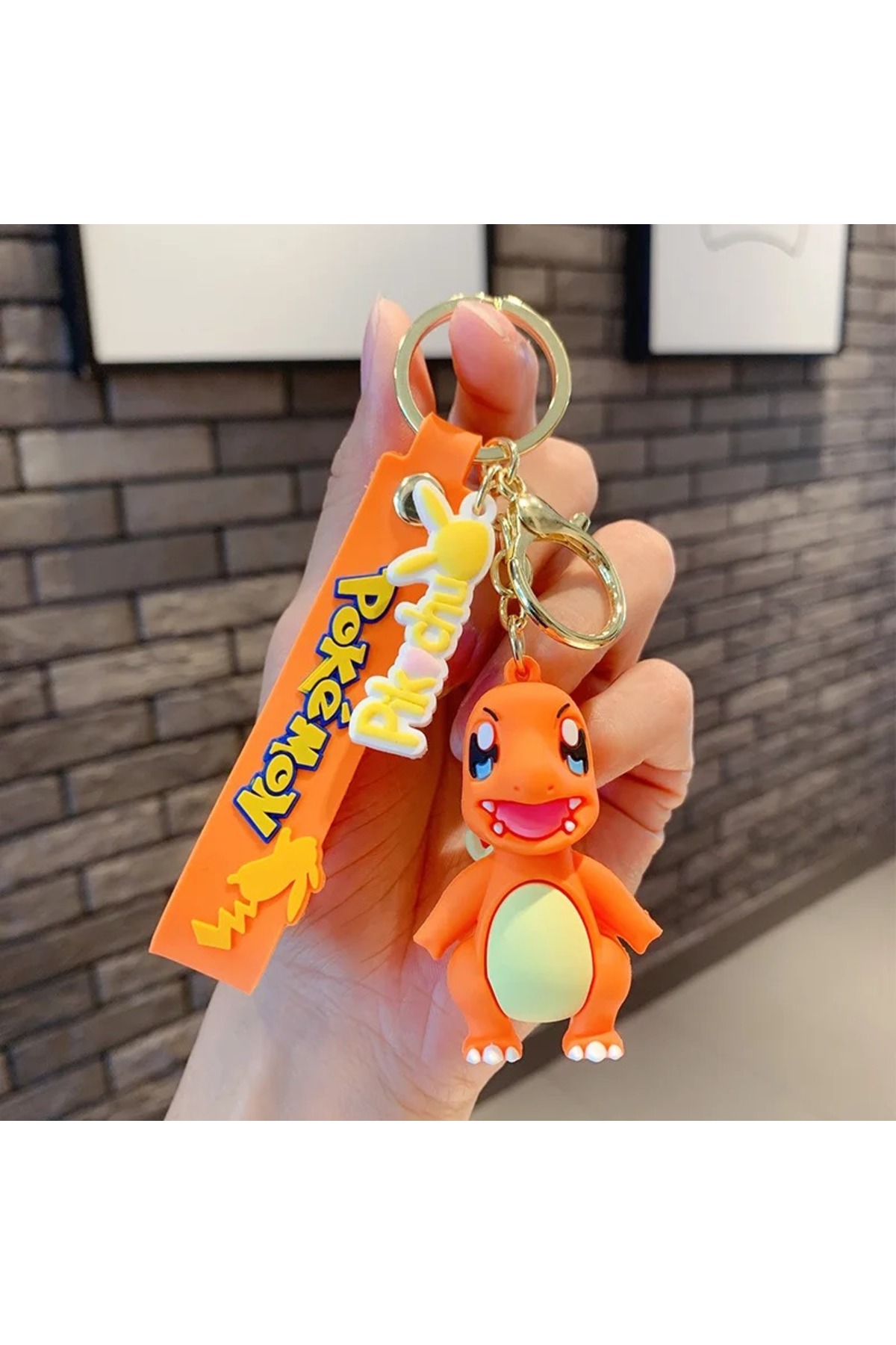 1_org_zoom-1860.jpg Charmander pokemon kız erkek çocuk oyuncak anahtarlık - Görsel 1