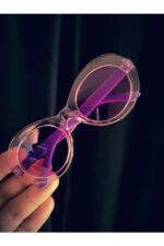 Üç adet pembe mor  kırmızı transparent yaz çocuk kız erkek güneş gözlüğü seti - Görsel 5