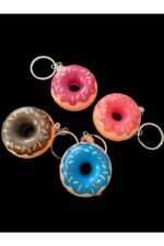 5 adet yumuşak sukuşi esnek mini oyuncak kek donut patates kızartması hamburger squishy anahtarlık - Görsel 8