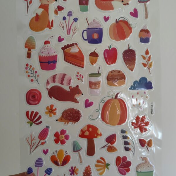 Büyük boy kabartmalı hayvan doğa çevre çıkartma sticker etiket