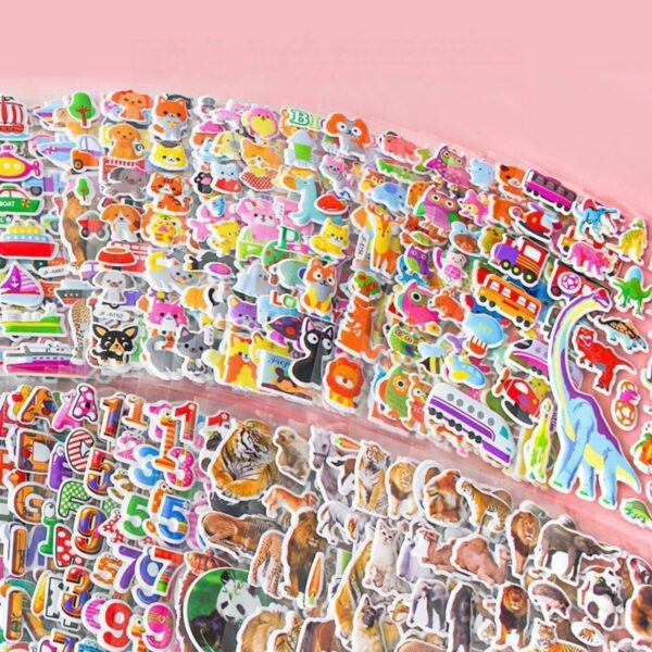 10 sayfa hayvanlar alemi meyve sebze dinozor araba çocuk çıkartma sticker defter yapıştır etiket