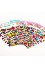 5 sayfa çoklu adet figür spor arabalar taşıtlar otobüs çocuk çıkartma sticker defter yapıştır etiket - Görsel 2