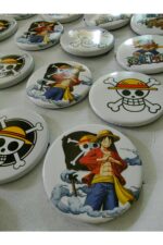 5 adet One piece anime çanta dekoratif tarz baskı tasarım rozet - Görsel 5