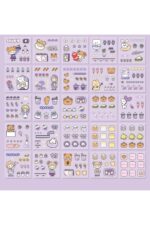10 sayfa yeni nesil Renkli çocuk sticker bilgisayar matara telefon defter günlük çıkartma etiket - Görsel 7