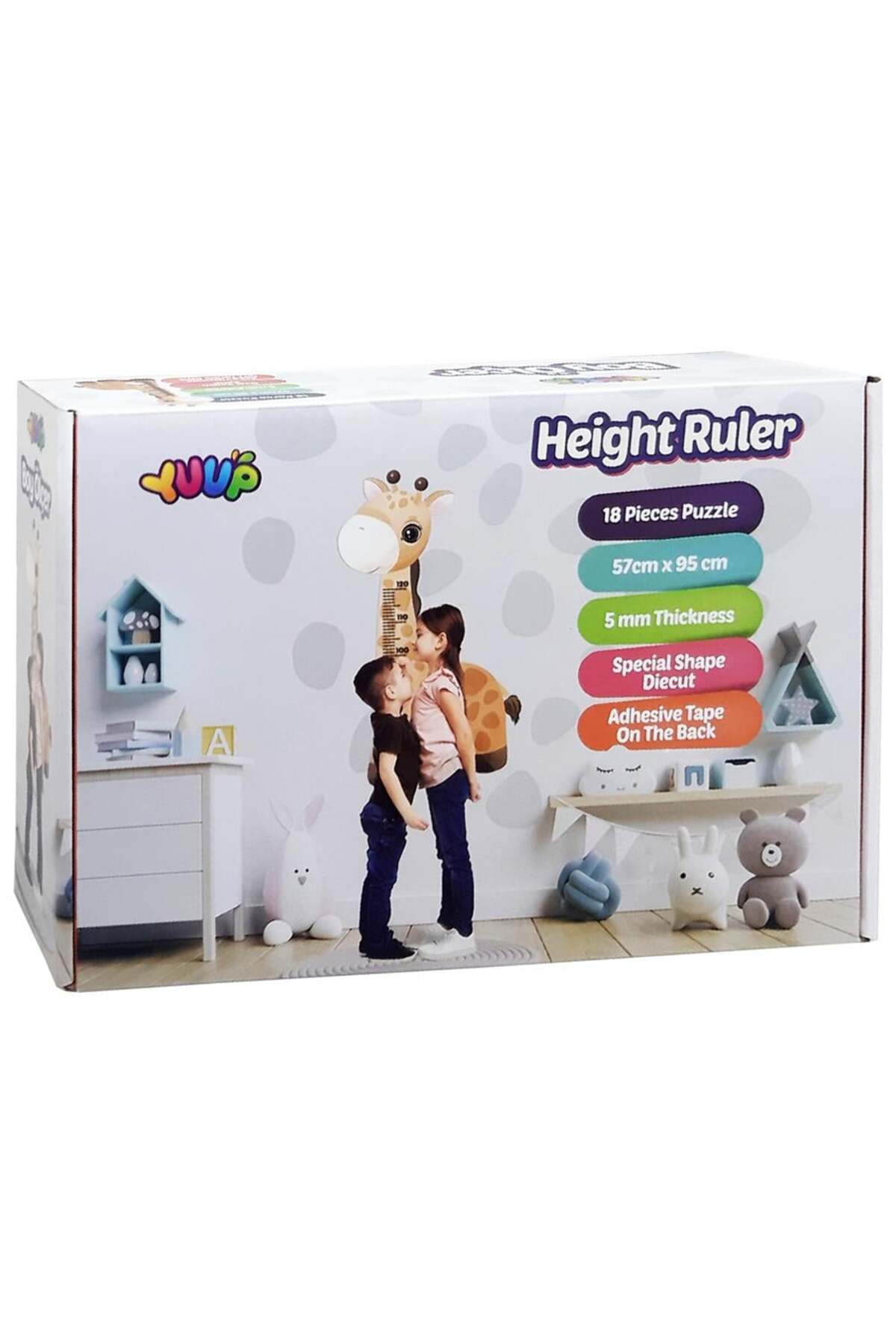 1_org_zoom-2600.jpg Zürafa boy ölçer sticker yapıştırma çocuk odası - Görsel 1