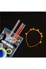Sarı renk fosforlu glow taç - Görsel 3