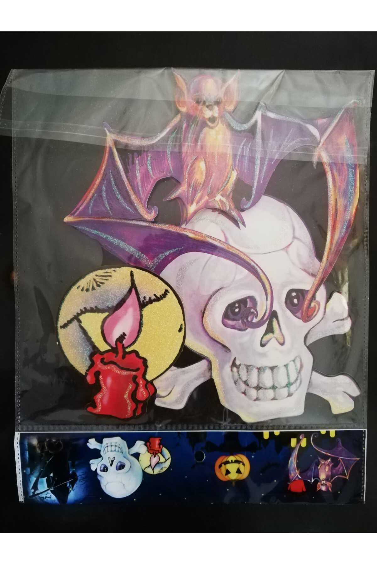 1_org_zoom-2668.jpg 3D büyük boy duvar sticker süs korku dekorasyon halloween cadılar bayramı - Görsel 1