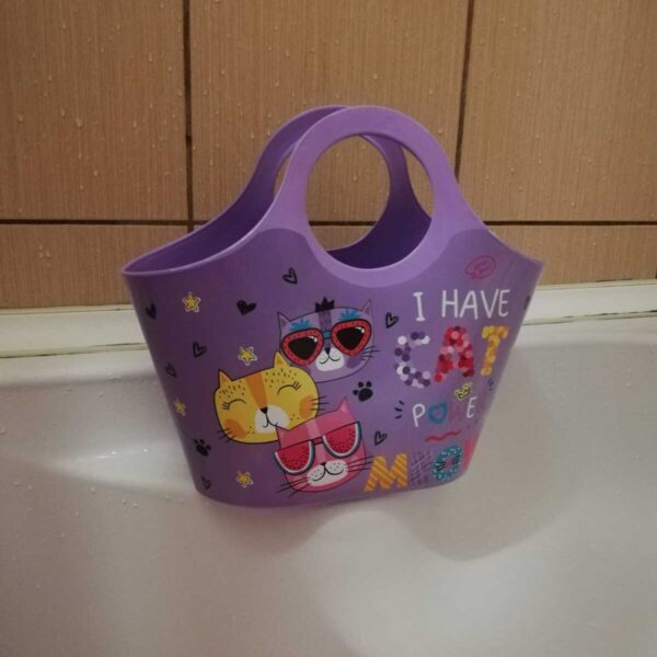 Banyo plaj oyuncak çocuk kız erkek desenli 5 LT çanta sepet