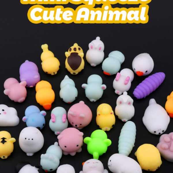 5 adet hayvan sukuşi anti-stres çocuk okul tatil hediye squishy oyuncak