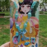 Sticker Hediyeli Kız Çocuk Renkli Kolye