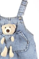 Ayıcıklı 6 Ay-12 Ay-15 Ay-18 Ay Bebek Çocuk Anne Unisex Salopet