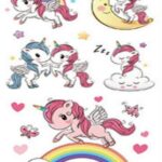 Unicorn U4 Bebek Çocuk Sticker Etiket Makyaj Geçici Dövme