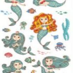 Denizkızı D5 Bebek Çocuk Sticker Etiket Makyaj Geçici Dövme
