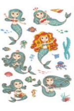 Denizkızı D5 Bebek Çocuk Sticker Etiket Makyaj Geçici Dövme