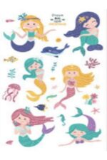 Denizkızı D3 Bebek Çocuk Sticker Etiket Makyaj Geçici Dövme