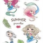 Denizkızı D1 Bebek Çocuk Sticker Etiket Makyaj Geçici Dövme