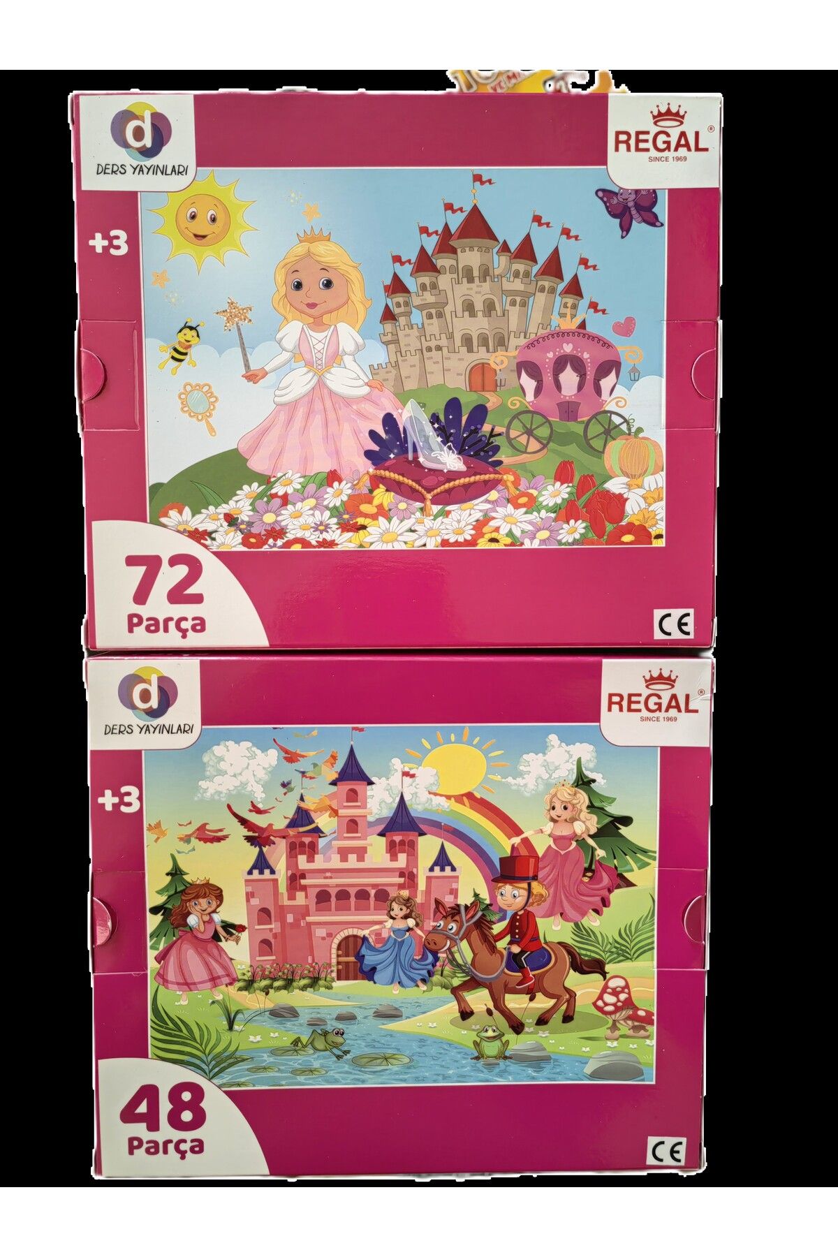 1_org_zoom-437.jpg İkili set 24 ve 72 parça çocuk oyuncak prenses şato kız çocuk puzzle yapboz - Görsel 1