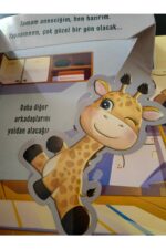 3 kitaplık 3 boyutlu hareketli dostluk ormanı panda zürafa fil tavşan serisi masal öykü çocuk kitap - Görsel 6