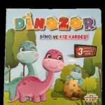 3 kitaplık 3 boyutlu hareketli kitap dinozor serisi masal öykü çocuk kitap