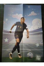 Poster ve çıkartma hediyeli futbolun yıldızları serisi - Benim adım Mbappe spor futbol kitap - Görsel 2