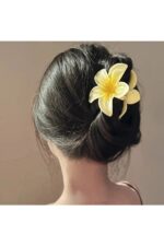 Lotus kadın çiçek aksesuar saç takı toka - Görsel 2