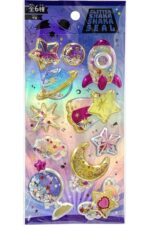 Shining magic model-13 glitter kabartma şeffaf telefon tablet çocuk sticker etiket çıkartma