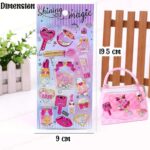 Shining magic model-1 glitter kabartma şeffaf telefon tablet çocuk sticker etiket çıkartma