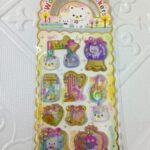 Sulu kabartma model-10 3D trend şekiller çocuk genç telefon tablet defter etiket çıkartma sticker