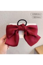 Retro Moda Tatlı Renkli Saç Aksesuar Fiyonk Kadın Klips Toka - Görsel 2