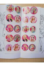 Barbie Sticker Etiket Çıkartma Çocuk Kız Boyama Kitabı - Görsel 2
