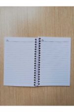13,5 X 9,5 cm 40 yaprak 80 sayfa çizgili defter spiral mini okul öğrenci not defteri - Görsel 2