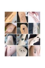 3 Sayfa Sembol Sticker Sugeçirmez Dövme El Ayak Model-7 Geçici Dövmesi - Görsel 4